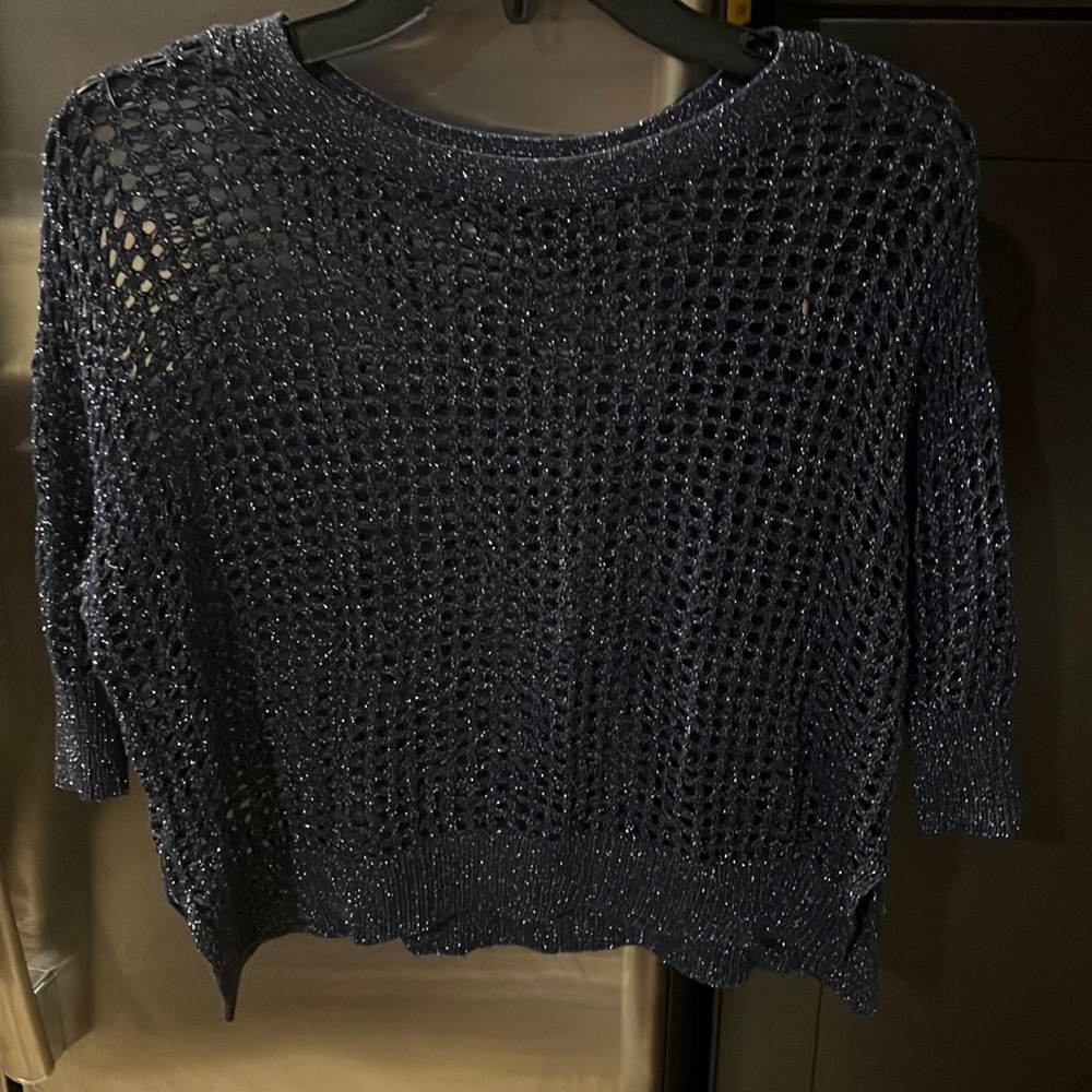 Express navy blue sweater top